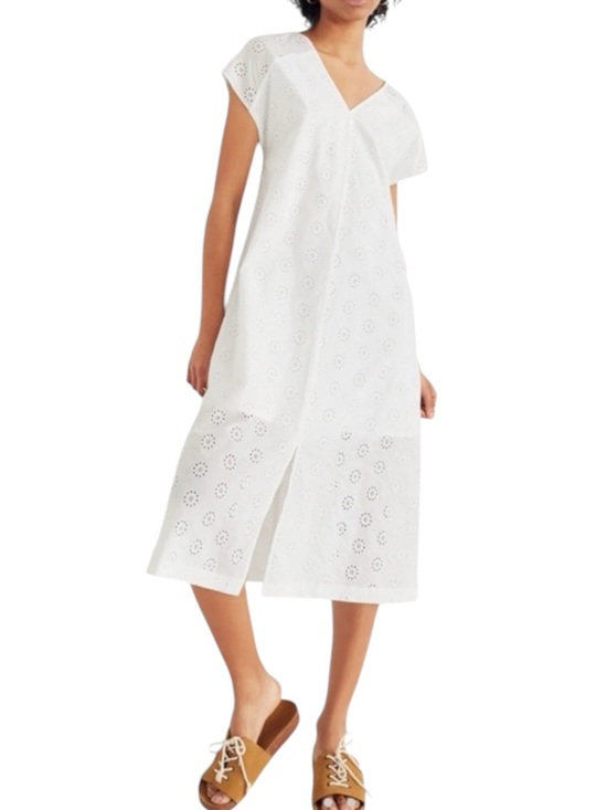 Madewell Dresses & Skirts - MADEWELL White Eyelet Midi Dress Size XS -- Still on the website